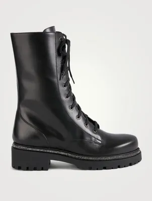 Leather Combat Boots