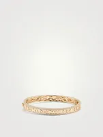 14K Gold Icon Hinge Bangle Bracelets