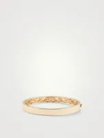 14K Gold Icon Hinge Bangle Bracelets