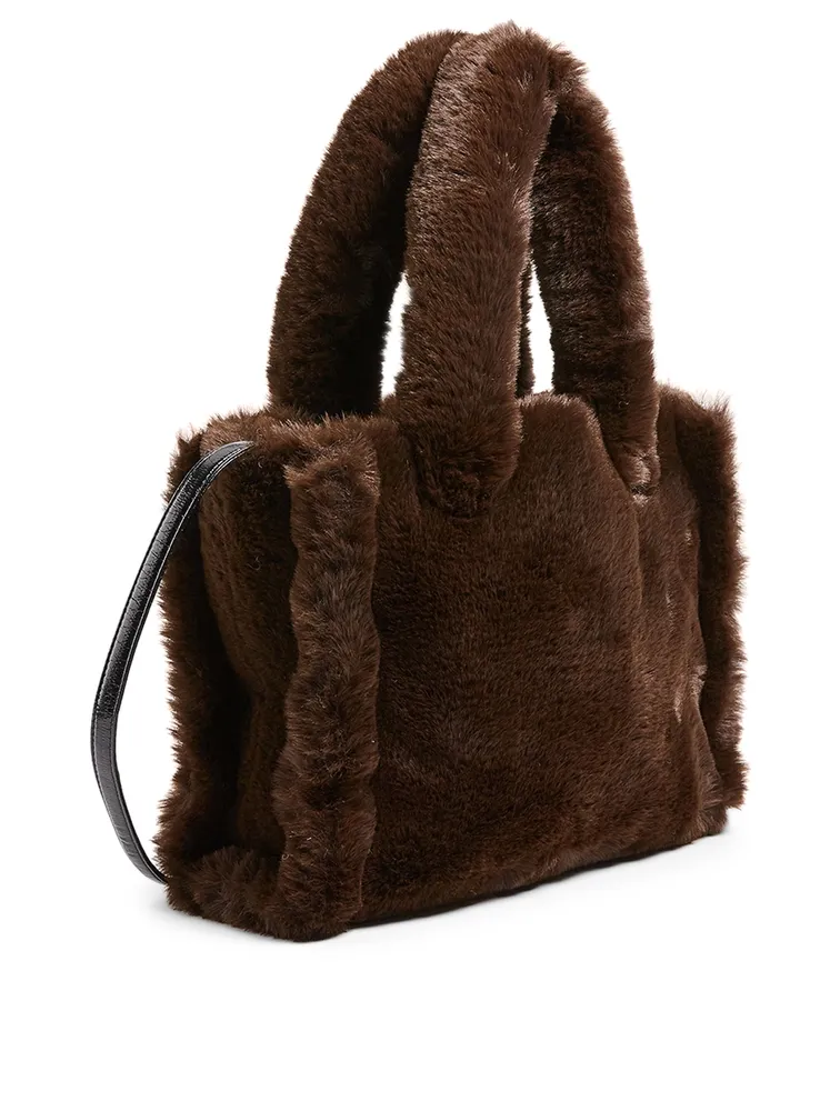 Small Liz Faux Fur Tote Bag