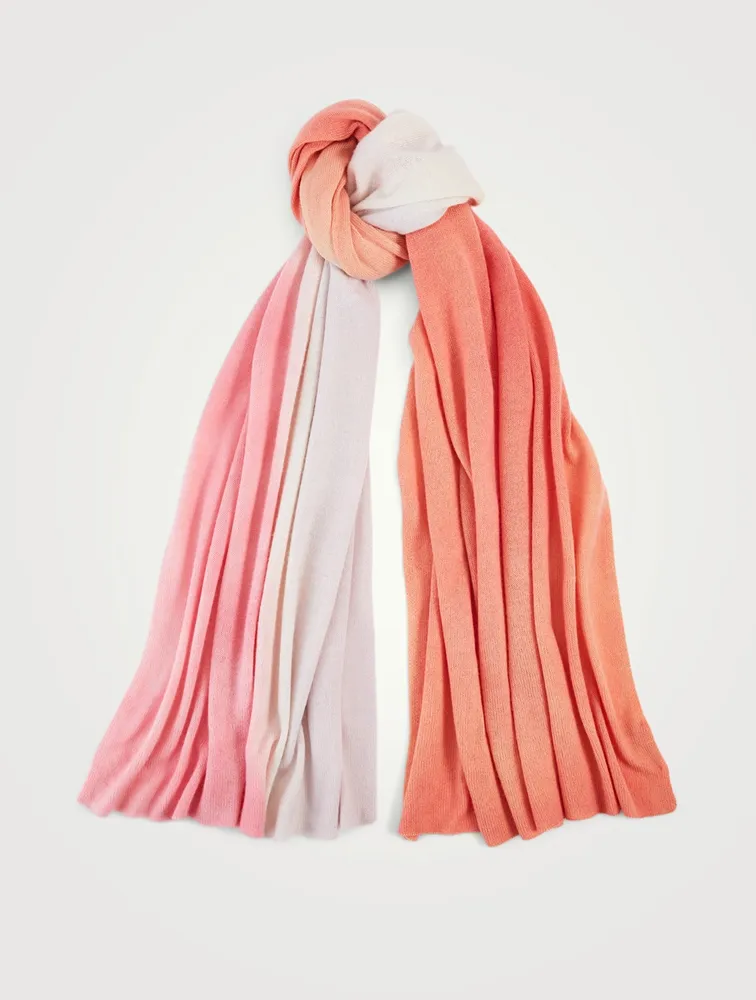 Mini Tri-Dye Cashmere Travel Wrap