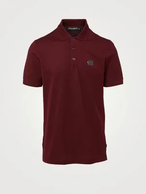 Cotton-Blend Polo With Tonal Logo