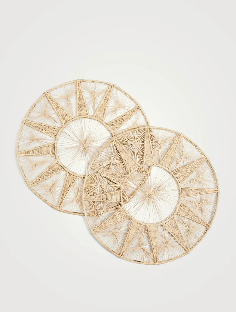 La Estrella Sol Raffia Placemats