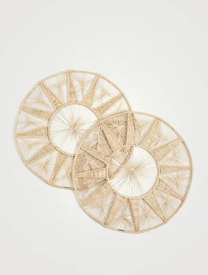 La Estrella Sol Raffia Placemats