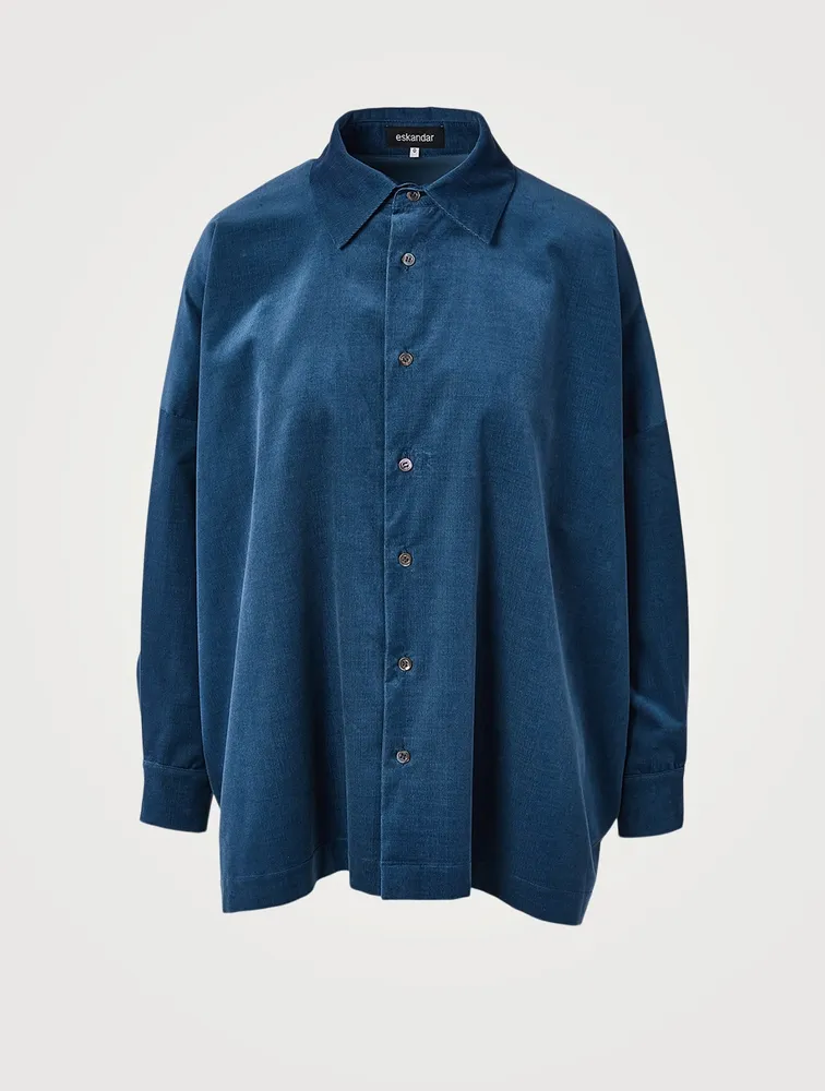 Cotton Corduroy Wide Shirt