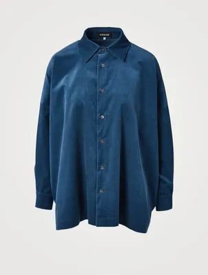 Cotton Corduroy Wide Shirt