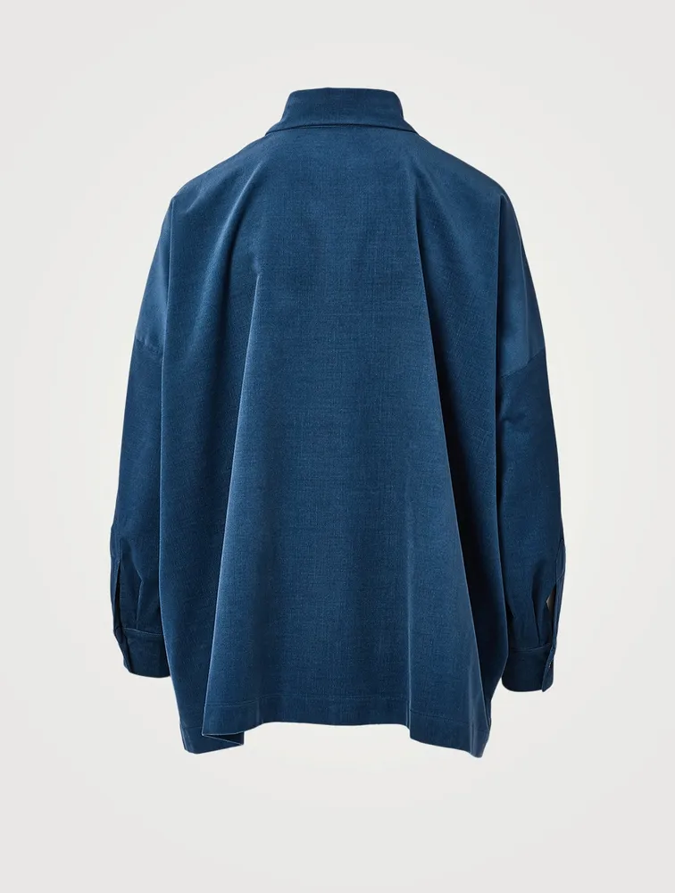 Cotton Corduroy Wide Shirt