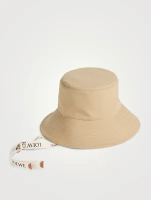 Paula's Ibiza Canvas And Leather Fisherman Hat