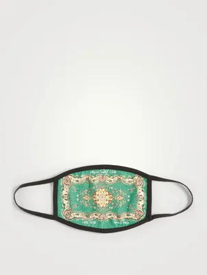 Cotton Face Mask In Persian Rug Print