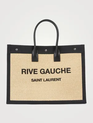 Rive Gauche Raffia Tote Bag