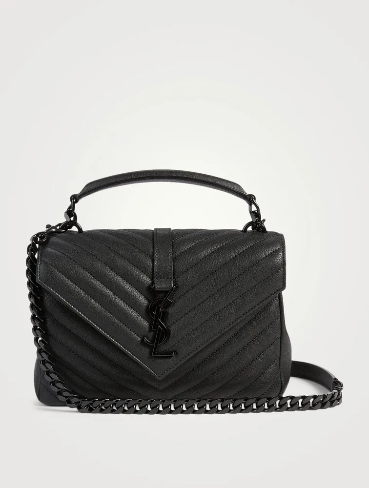 Medium Collège YSL Monogram Leather Bag