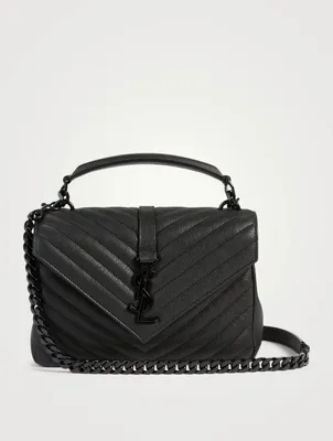 Medium Collège YSL Monogram Leather Bag