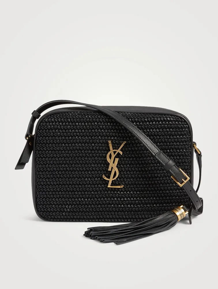 Medium Lou YSL Monogram Raffia Camera Bag