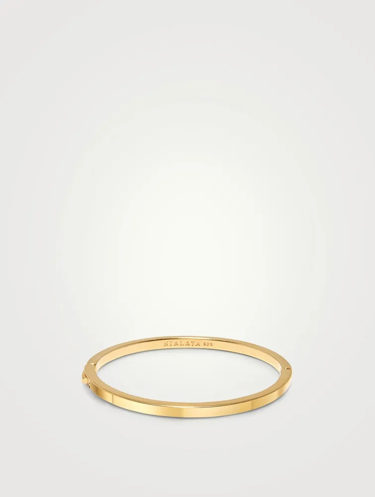 Gold Simplicity Bangle Bracelet