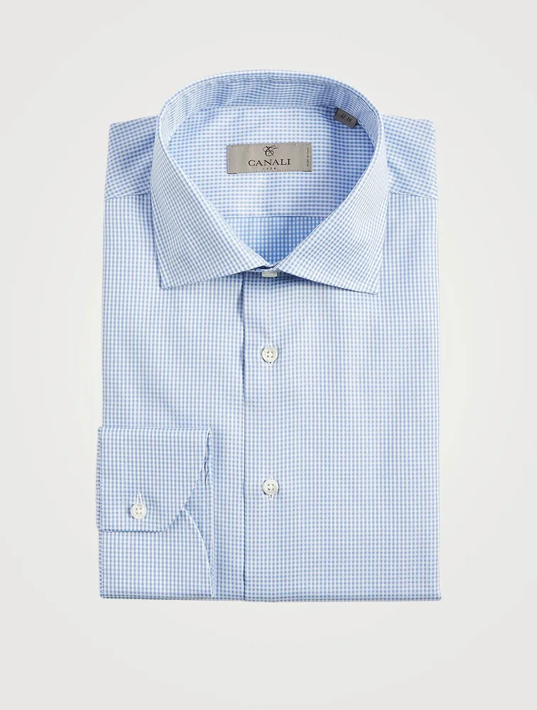 Cotton Dress Shirt Gingham Print