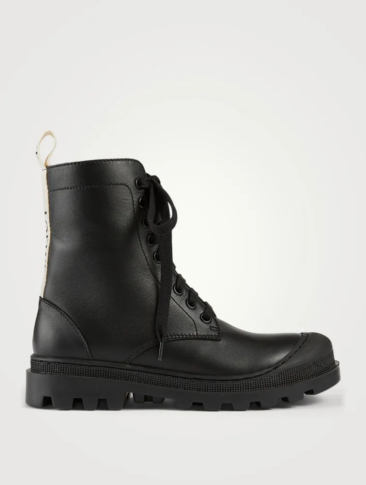 Leather Combat Boots
