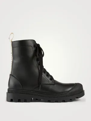 Leather Combat Boots