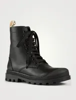 Leather Combat Boots