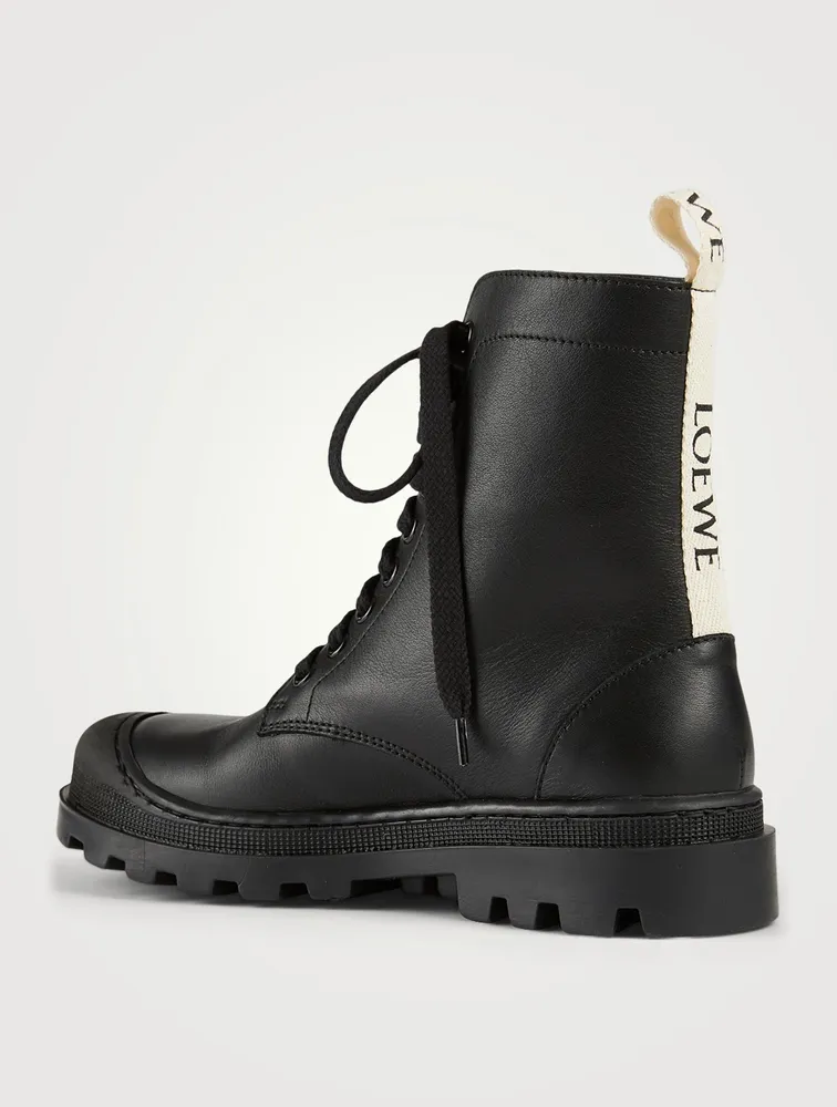 Leather Combat Boots