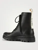 Leather Combat Boots