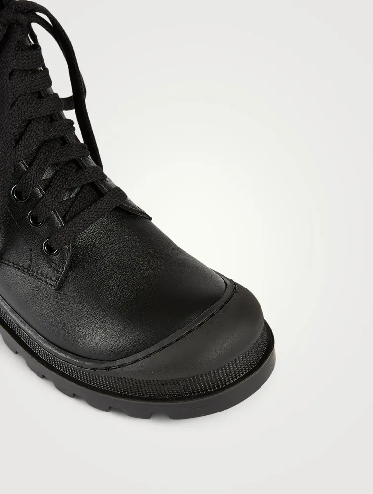 Leather Combat Boots