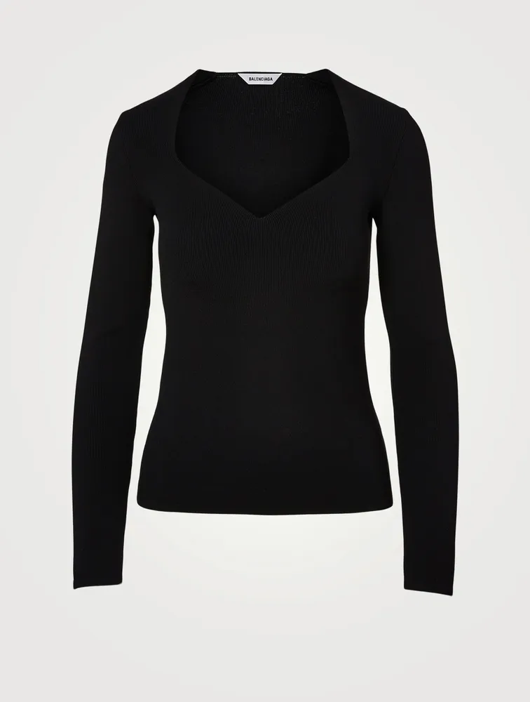 Sweetheart Long-Sleeve Top