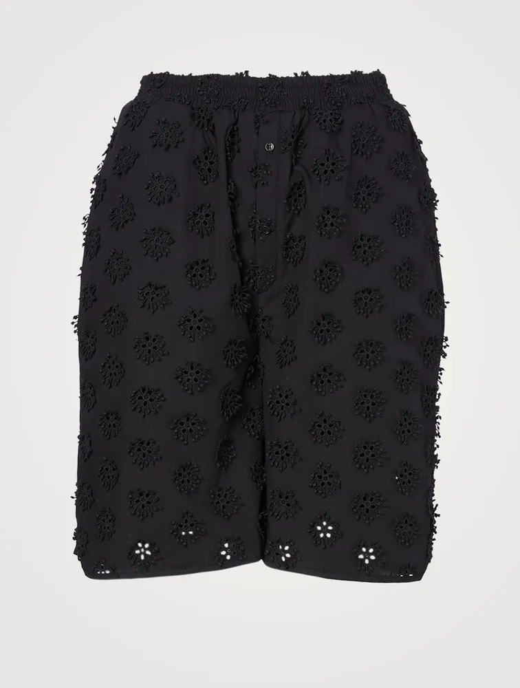 Simone Embroidered Bermuda Shorts
