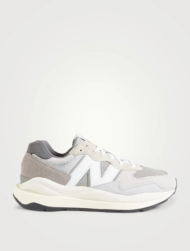 57/40 Suede And Mesh Sneakers