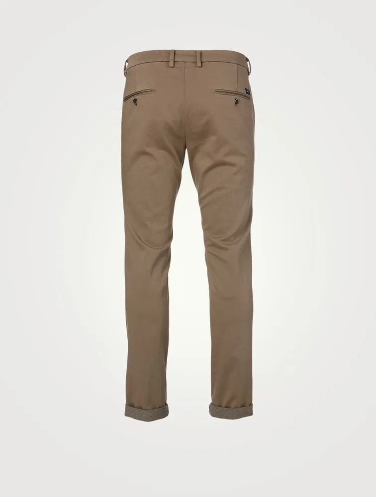 Cotton-Blend Cuffed Pants