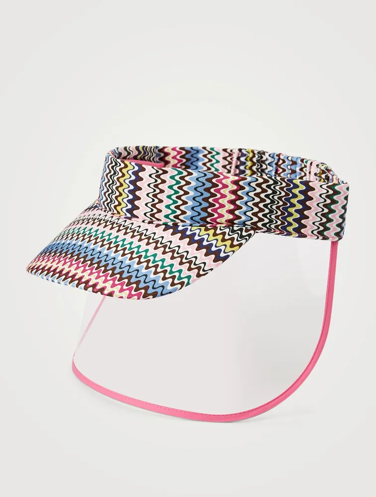 Zig-Zag Visor Hat With Shield