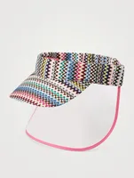 Zig-Zag Visor Hat With Shield