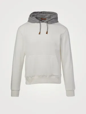 Cotton Fleece Drawstring Hoodie