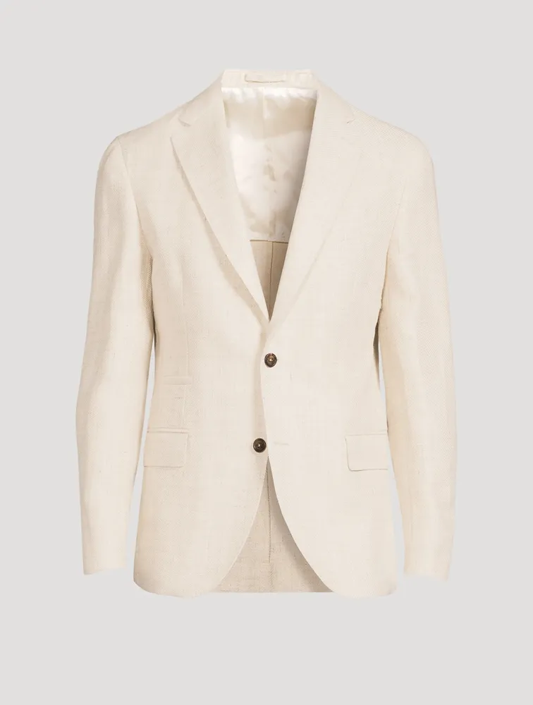 Linen Wool And Silk Jacket