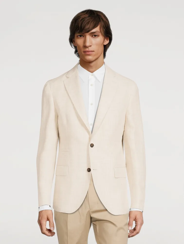 Linen Wool And Silk Jacket