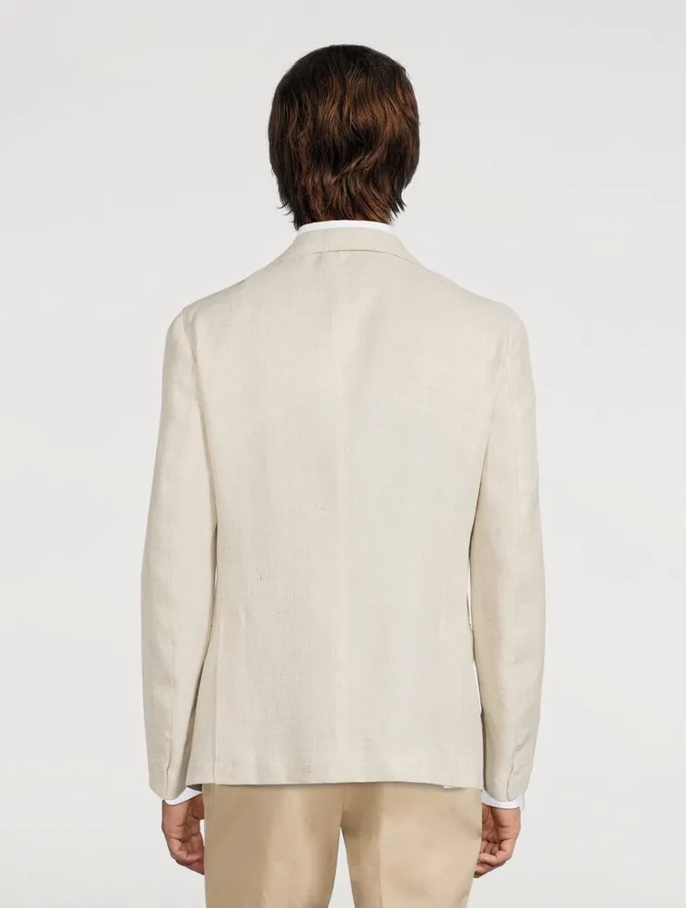 Linen Wool And Silk Jacket