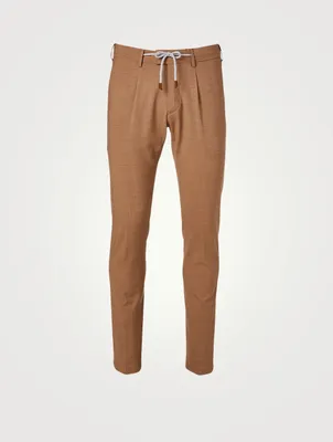Wool Stretch Jogger Pants