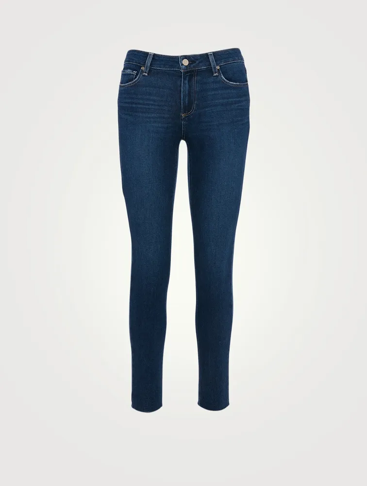 Verdugo Skinny Ankle Jeans With Raw Hem