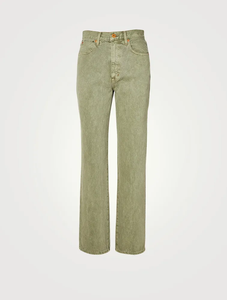 London High-Waisted Straight Jeans