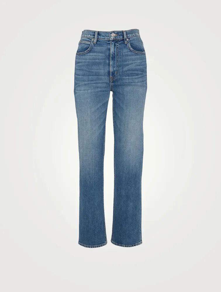 London High-Waisted Straight Jeans