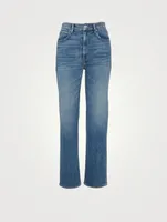 London High-Waisted Straight Jeans
