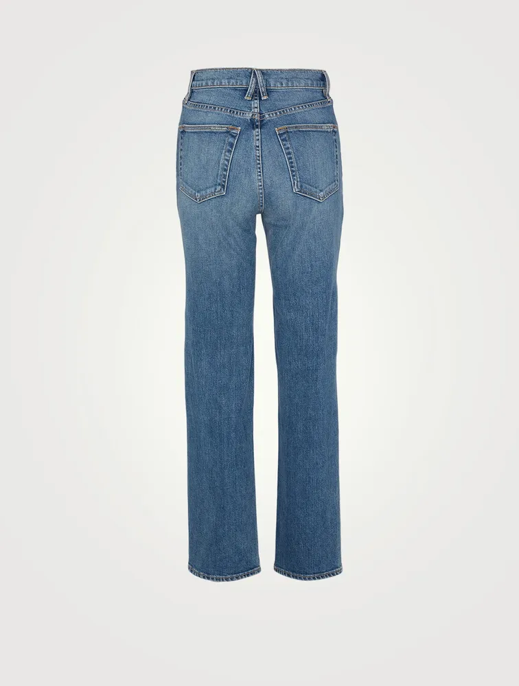 London High-Waisted Straight Jeans