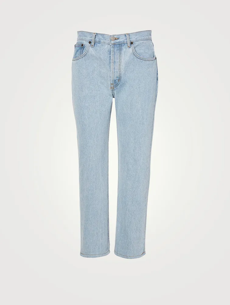 Shibori Tate High-Waisted Straight Jeans