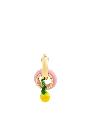 Baby One More Time 18K Goldplated Hoop Earring