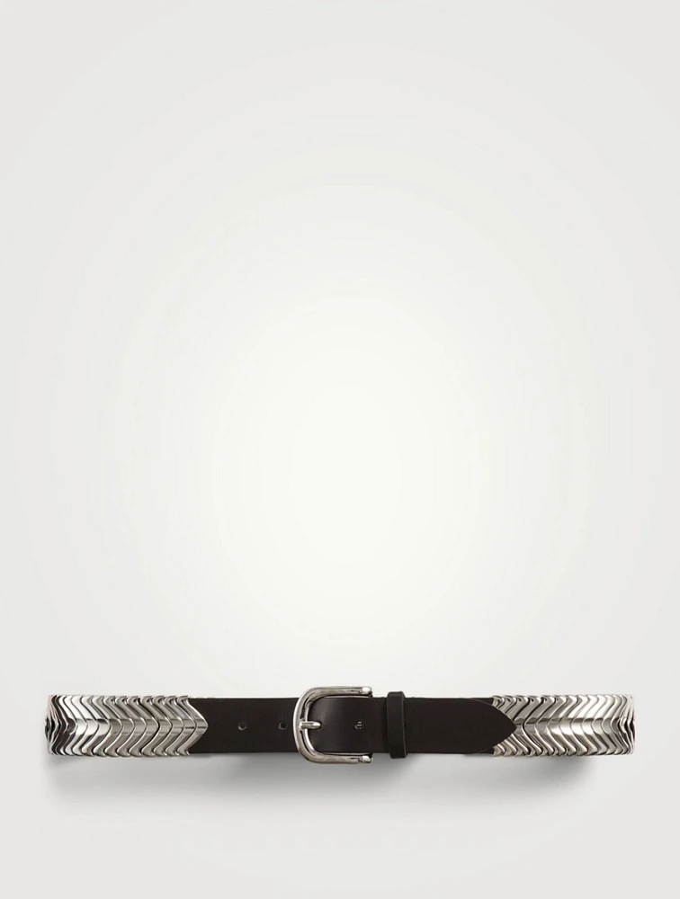 Tehora Leather And Metal Belt