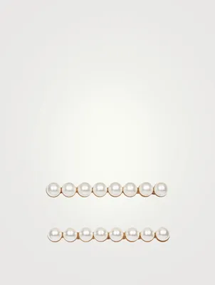 Gracie Swarovski Pearl Bobby Pins