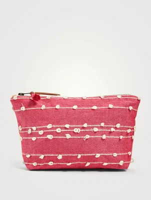 Cristina Cotton Cosmetic Pouch
