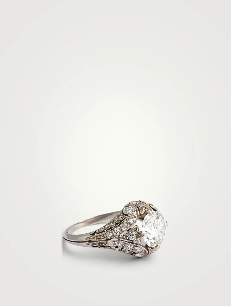 Platinum Edwardian Diamond Ring