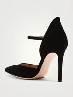 Violet Velvet Mary Jane Pumps