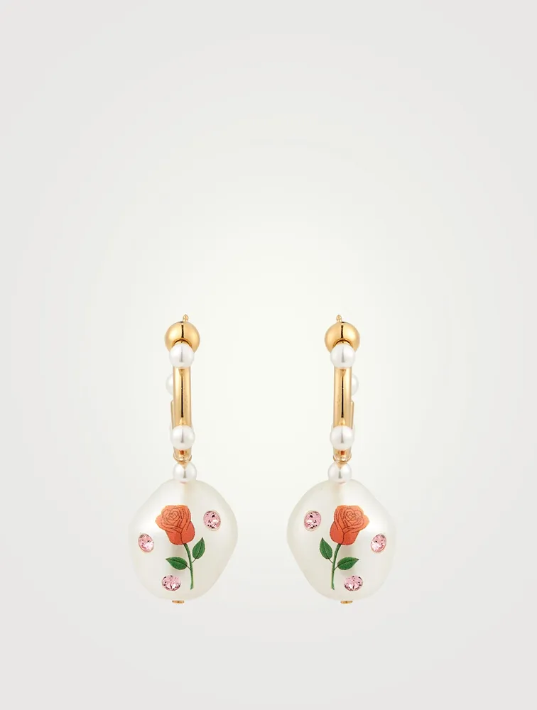 24K Goldplated Jelly Beans Earrings With Crystals