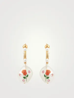 24K Goldplated Jelly Beans Earrings With Crystals